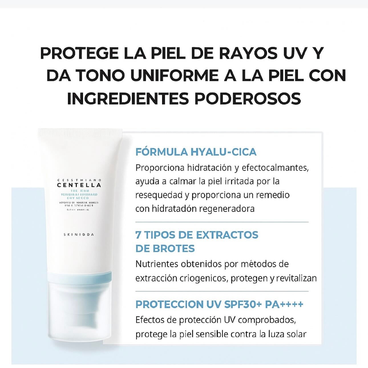 SKIN1004 Hyalu Cica Water Fit Sun 100 ML – Protector Solar