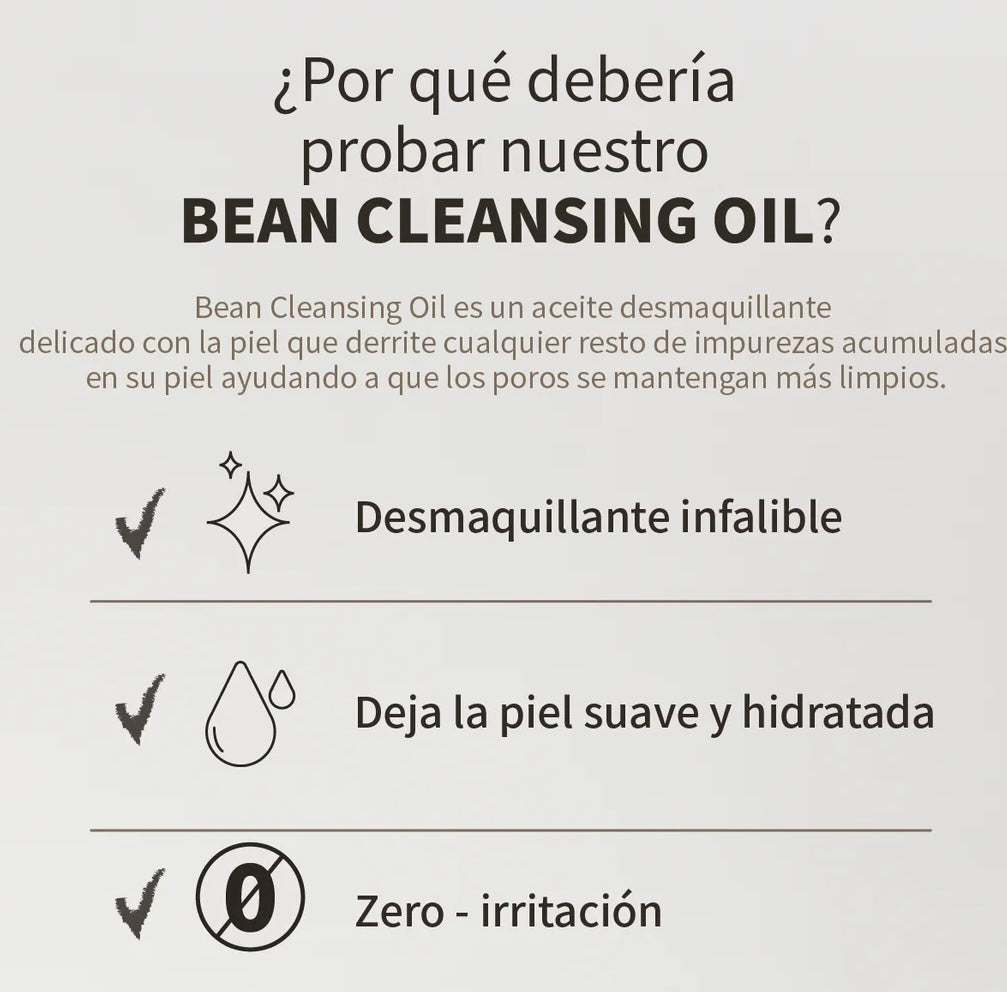 MIXSOON Bean Cleansing Oil – 100ml | Aceite limpiador facial