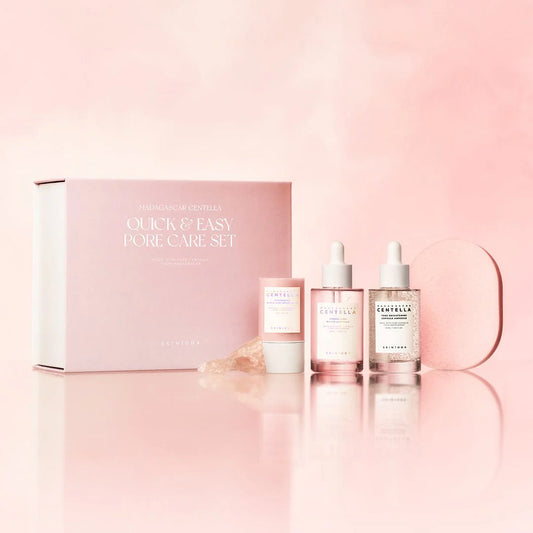SKIN1004 Set Quick & Easy Pore Care + Serum Poremizing + Serum Brithtening  (4 piezas)