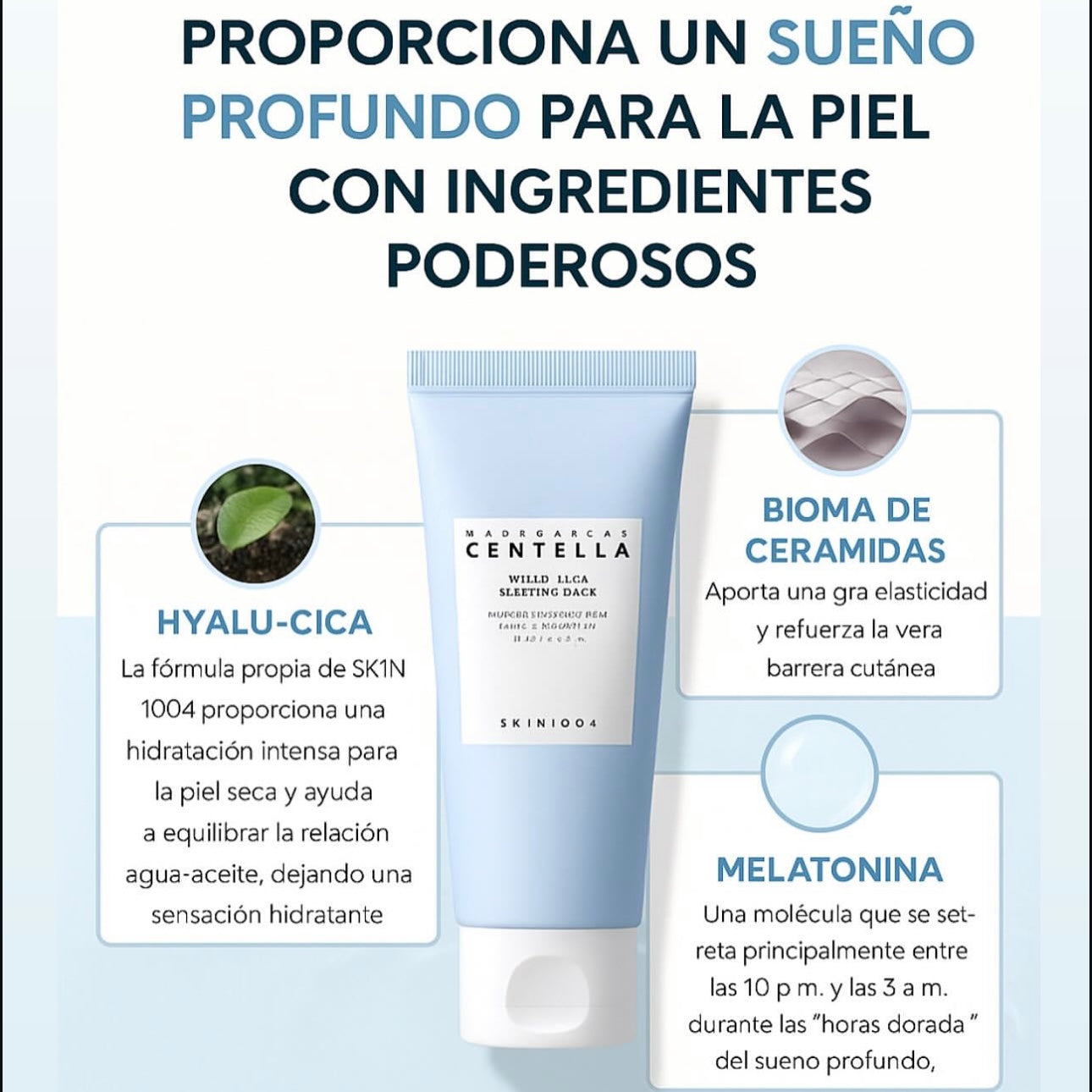 SKIN1004 Centella Hyalu-Cica Sleeping Pack 30ml – Mascarilla nocturna