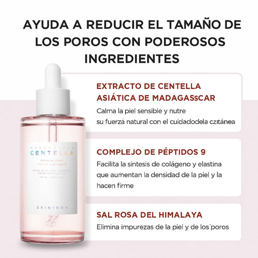 SKIN1004 Madagascar Centella Poremizing Fresh Ampoule 30ml - Serum Poros
