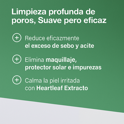 ANUA Heartleaf Pore Control Cleansing Oil – 20ml | Aceite limpiador facial (Mini talla)