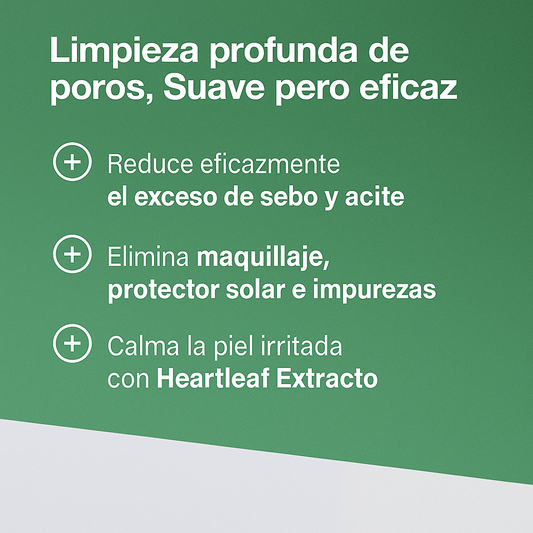 ANUA Heartleaf Pore Control Cleansing Oil – 20ml | Aceite limpiador facial (Mini talla)
