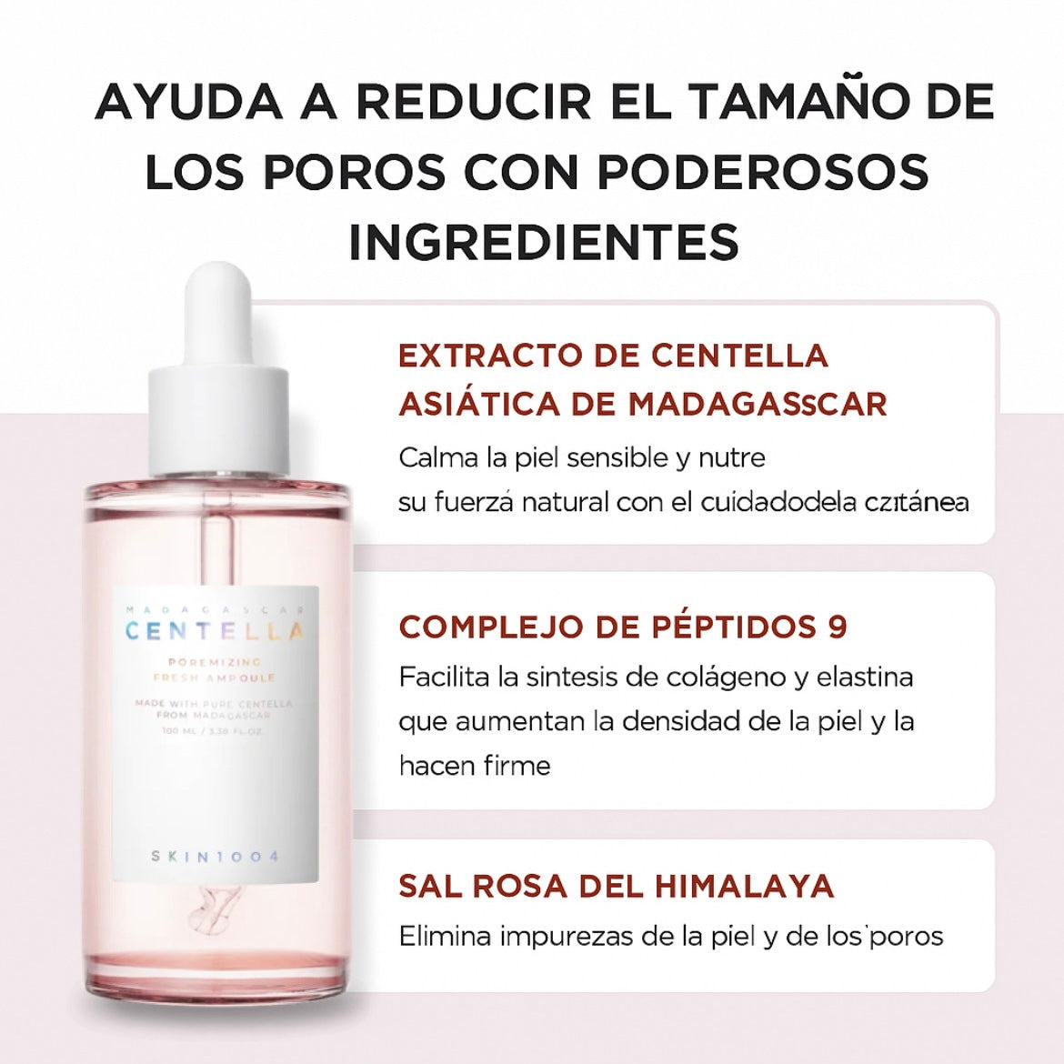 SKIN1004 Madagascar Centella Poremizing Fresh Ampoule 100ml - Serum Poros